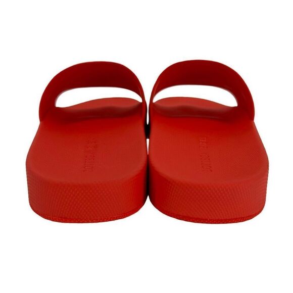 NIB Authentic BOTTEGA VENETA Matte Quilted Rubber Slider (Unisex) - Tomato - Picture 10 of 16